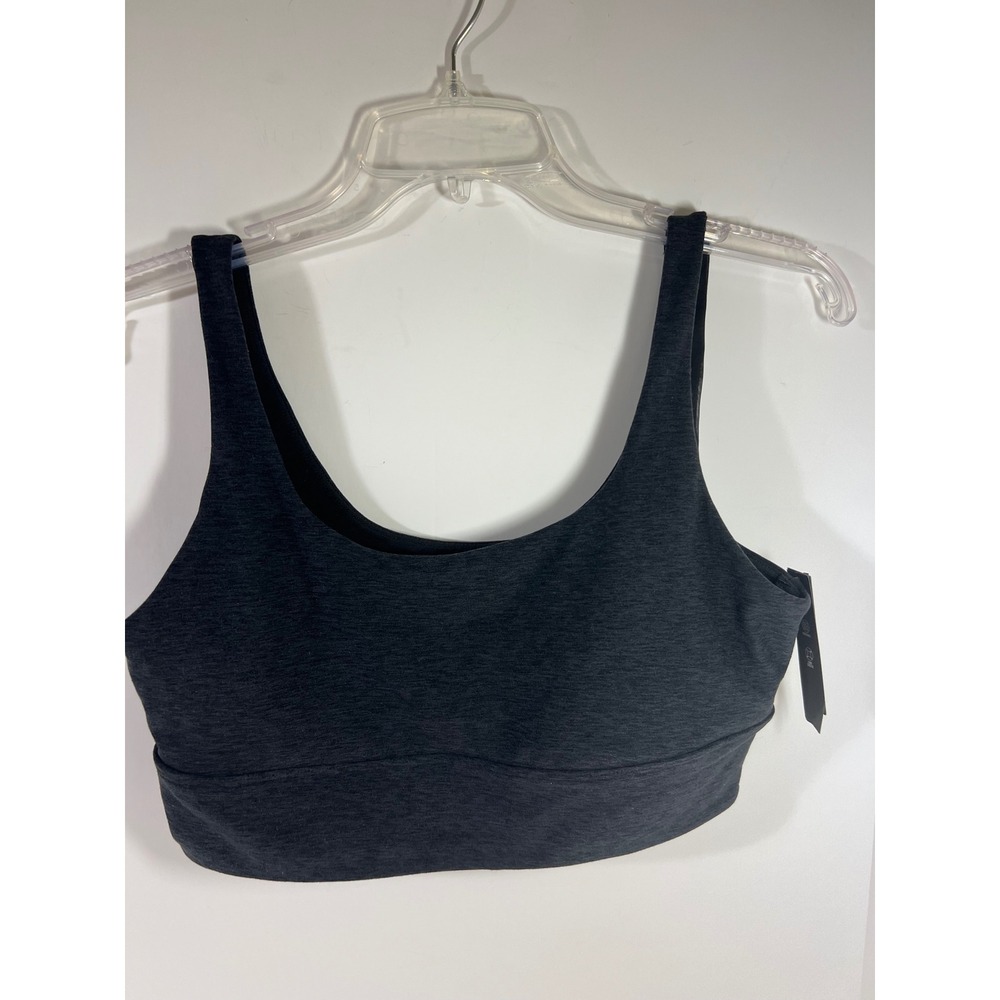 VSX Luxmarl Scoop Longline Sports Bra Gray Light Support M NWT